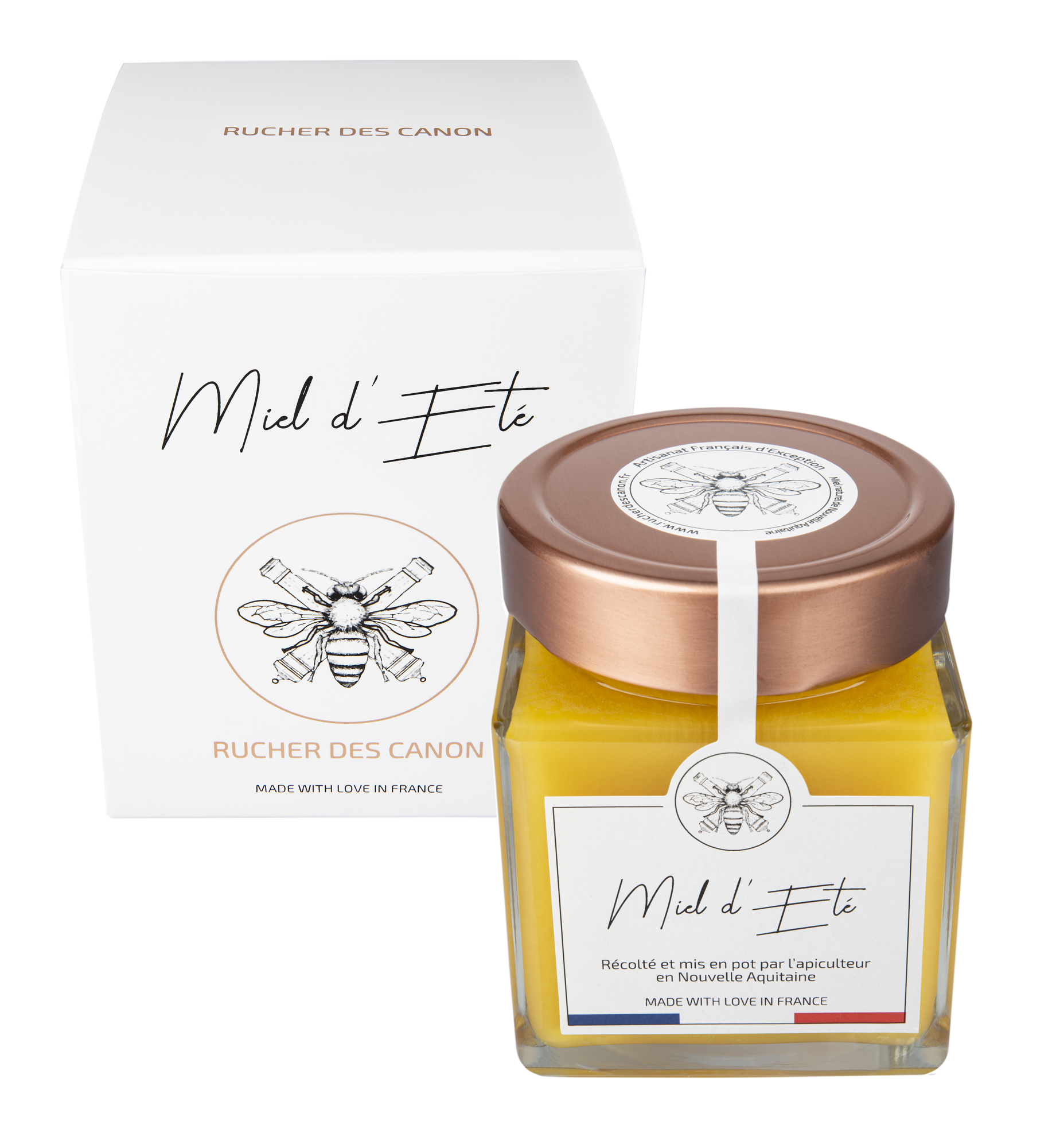 Achat miel d'été artisanal, miel de tournesol - Rucher des canon